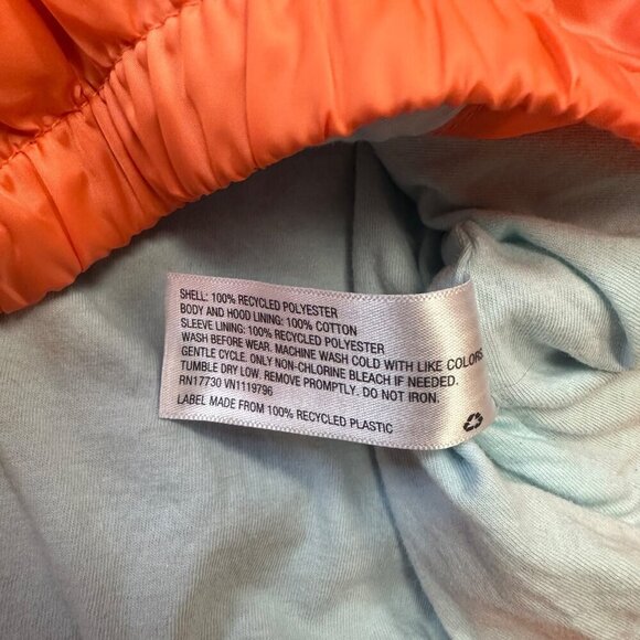 CAT & JACK GIRLS SIZE MEDIUM CORAL WIND BREAKER LIGHT WEIGHT JACKET - Picture 4 of 5